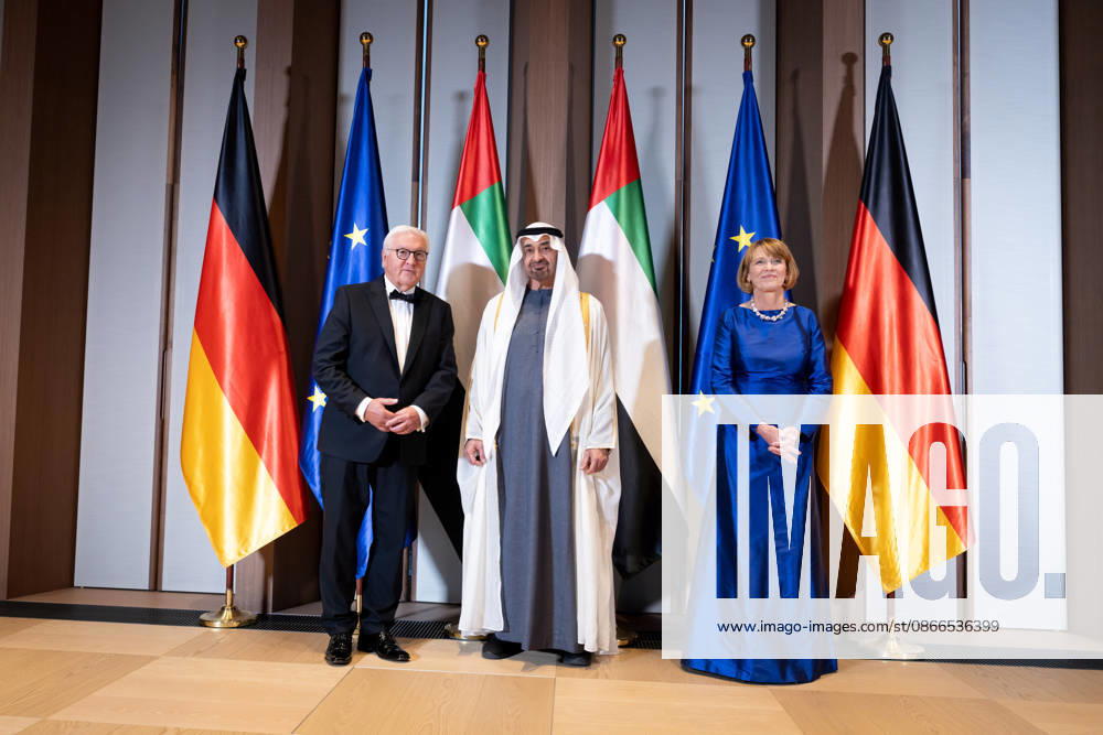 Bundespräsident, Scheich Mohammed Bin Zayed Al Nahyanin Berlin, Defilee, Spreebogen, Präsident, Vereinigte Arabische Emirate, Scheich Mohammed Bin Zayed Al Nahyanin, Bundespräsident, Frank-Walter Steinmeier, Elke Büdenbender Berlin Berlin GER