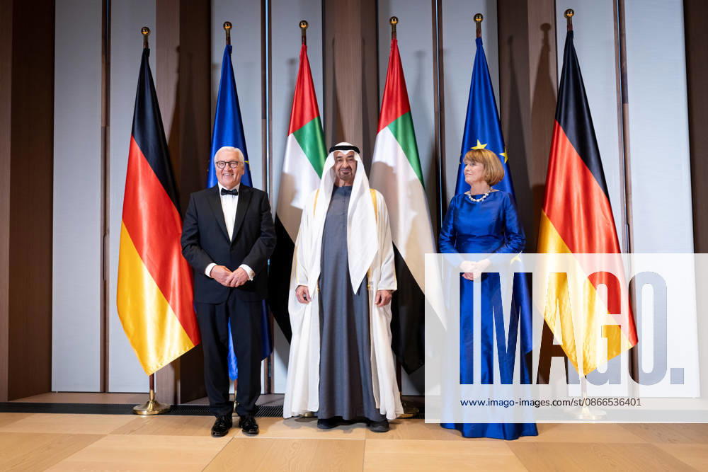 Bundespräsident, Scheich Mohammed Bin Zayed Al Nahyanin Berlin, Defilee, Spreebogen, Präsident, Vereinigte Arabische Emirate, Scheich Mohammed Bin Zayed Al Nahyanin, Bundespräsident, Frank-Walter Steinmeier, Elke Büdenbender Berlin Berlin GER