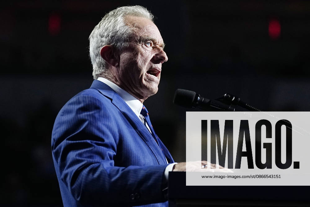 Secretary of Health and Human Services Robert Kennedy Jr., speaks during the second day of the Republican midterm convention at American Airlines Center in Dallas, Texas, on Thursday, September 10, 2026. DAL20260910894 BONNIExCASH