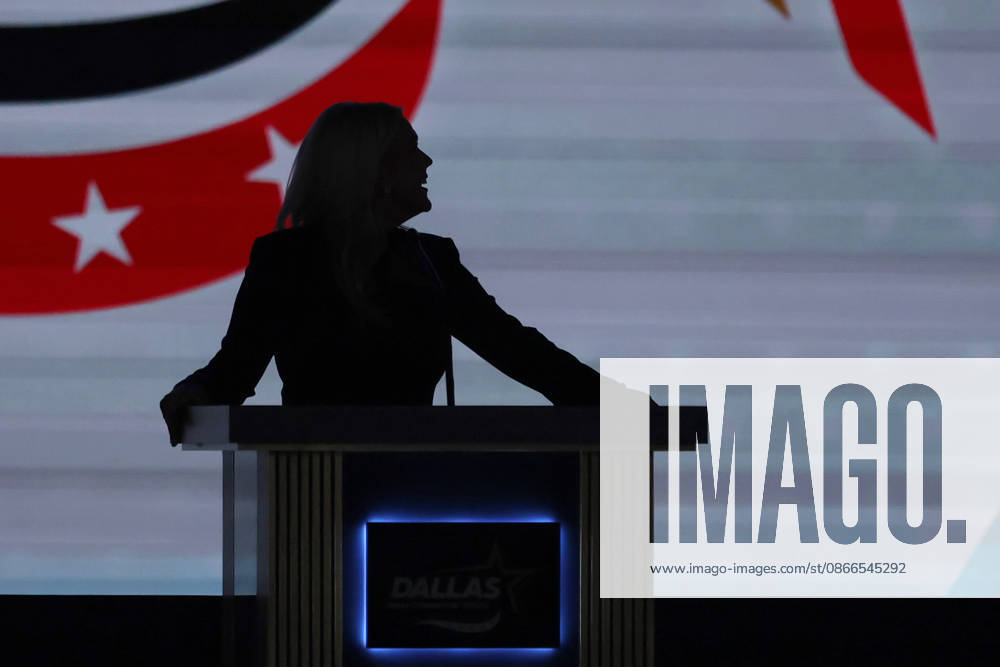 Former White House press secretary Karoline Leavitt speaks during the second day of the Republican Party convention in Dallas, United States, 10 September 2026. Second day of the Republican National Convention in Dallas !ACHTUNG: NUR REDAKTIONELLE NUTZUNG!