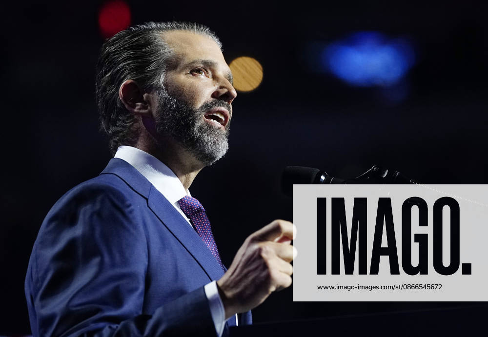 Donald Trump Jr, son of President Donald Trump, speaks during the second day of the Republican midterm convention at American Airlines Center in Dallas, Texas, on Thursday, September 10, 2026. DAL20260910913 BONNIExCASH