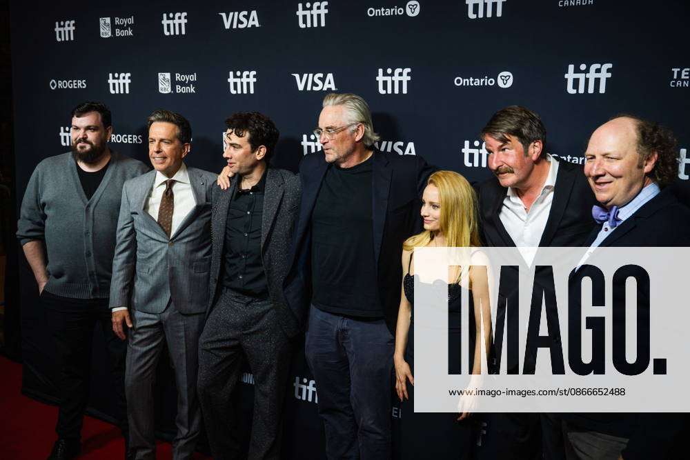 The cast and director of The Stunt Driver are pictured on the red carpet for the film at the Toronto International Film Festival in Toronto, on Friday, Sept. 11, 2026. Toronto Canada - ZUMAc35_ 20260911_zaf_c35_392