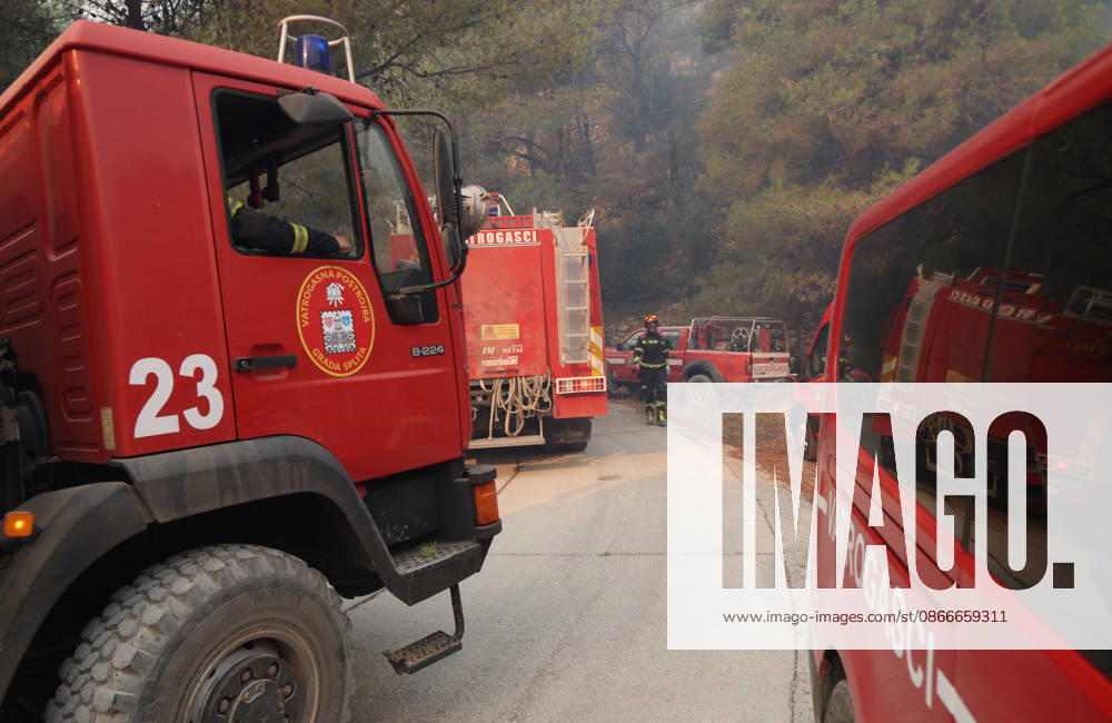 Croatia Island Wildfire Members of Croatian fire are working to extinguish a wildfire near city Milna at Island Brac, Croatia on September 12, 2026. IvoxCagalj PIXSELL