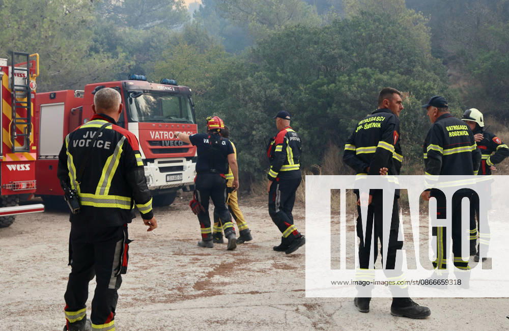 Croatia Island Wildfire Members of Croatian fire are working to extinguish a wildfire near city Milna at Island Brac, Croatia on September 12, 2026. IvoxCagalj PIXSELL