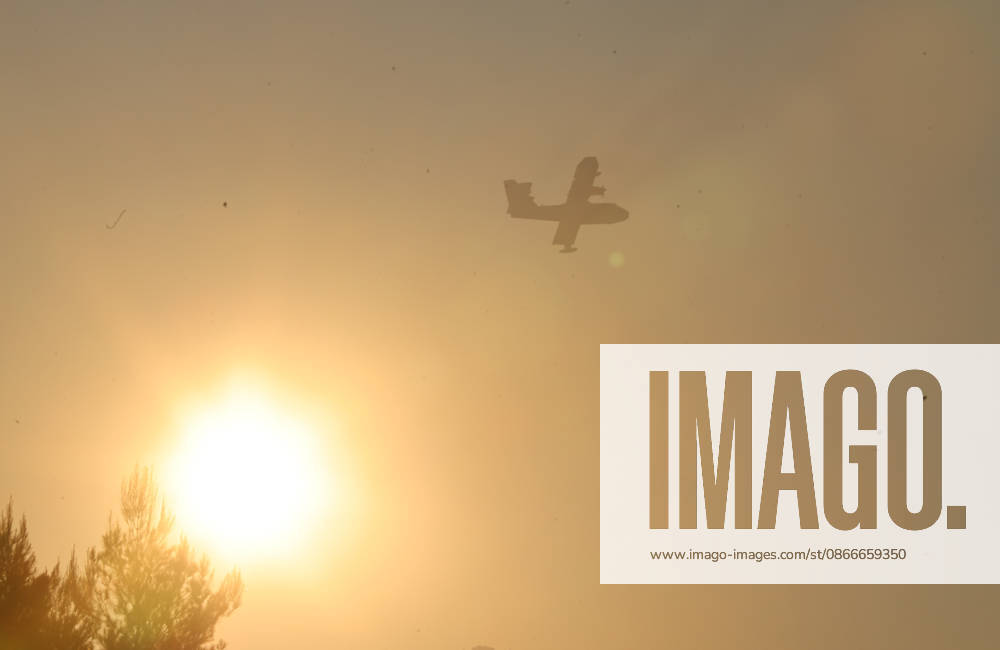 Croatia Island Wildfire A Croatian Canadair CL-415 firefighting plane fly over a wildfire near city Milna at Island Brac, Croatia on September 12, 2026. IvoxCagalj PIXSELL