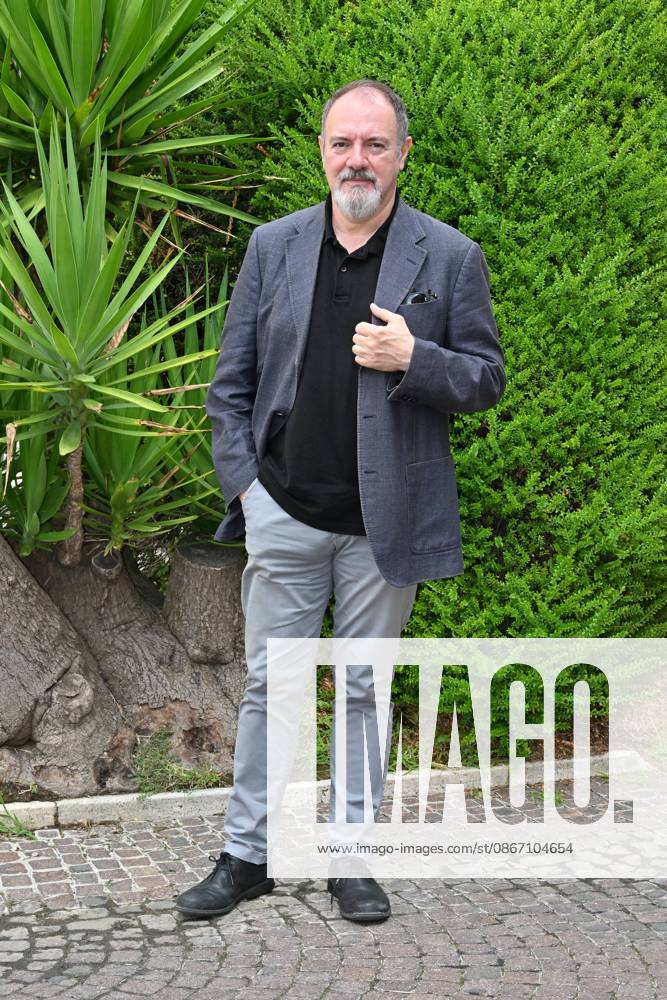 IPA88634675 - Rome: Rai Studios on Via Teulada. Photocall for the show *Misteri dimenticati*—*Blu notte* with Carlo Lucarelli. Pictured: Carlo Lucarelli