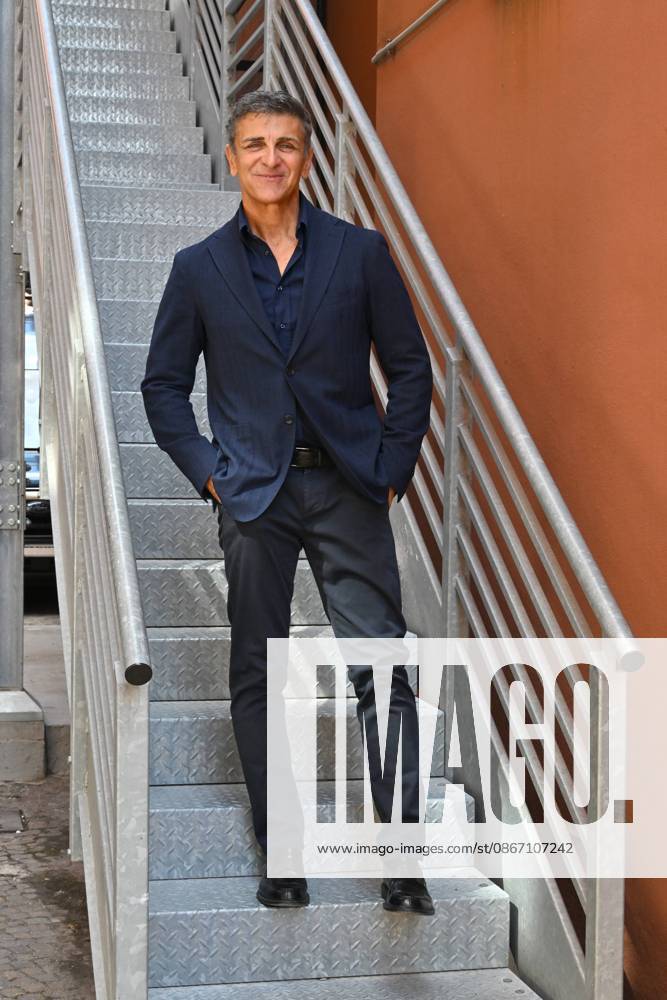 IPA88635709 - Rome: Rai Studios on Via Teulada. Photocall for the show *Il cacciatore di sogni*. Pictured: Stefano Buttafuoco