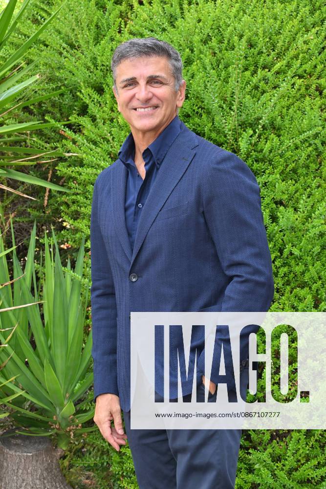 IPA88635631 - Rome: Rai Studios on Via Teulada. Photocall for the show *Il cacciatore di sogni*. Pictured: Stefano Buttafuoco