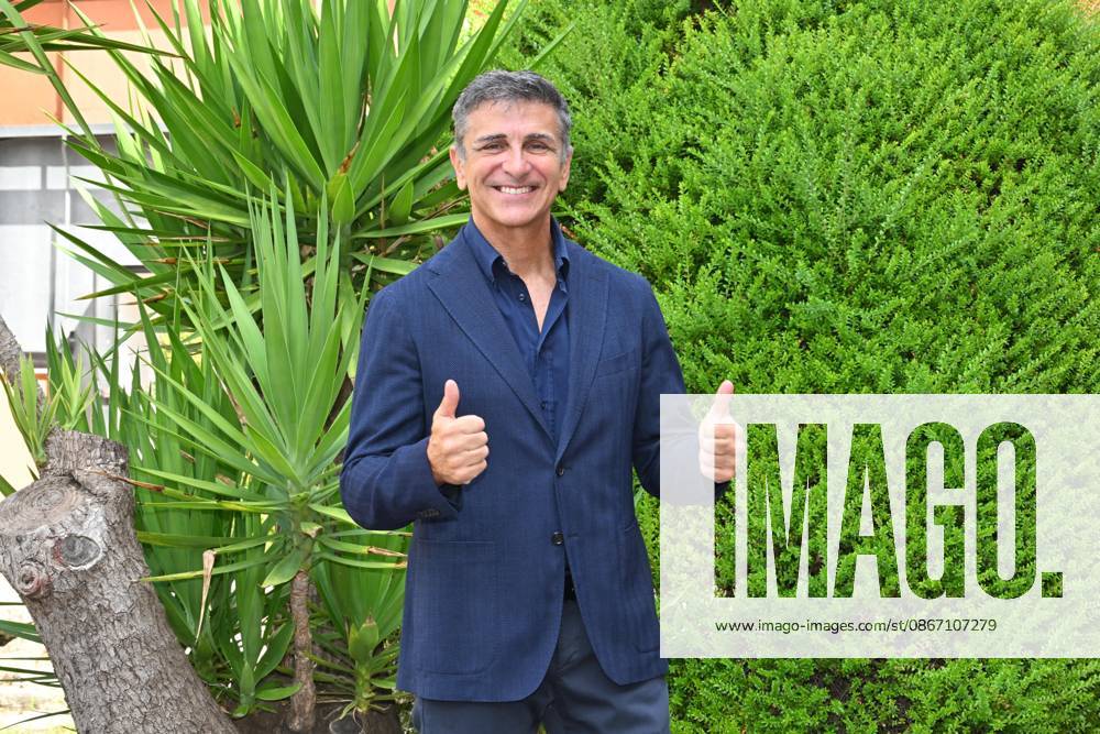 IPA88635648 - Rome: Rai Studios on Via Teulada. Photocall for the show *Il cacciatore di sogni*. Pictured: Stefano Buttafuoco
