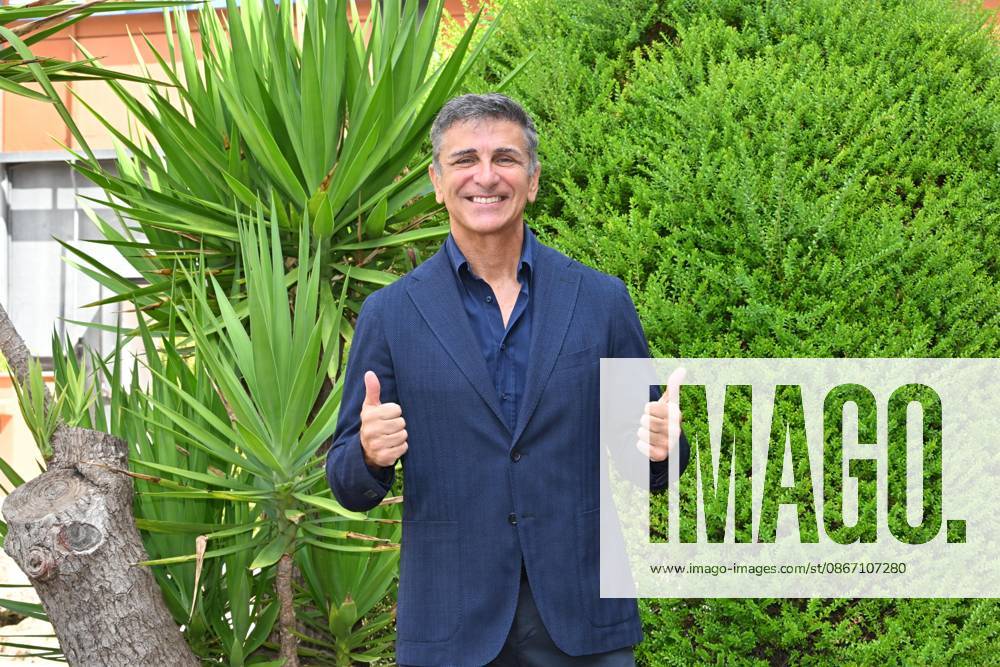 IPA88635655 - Rome: RAI Studios on Via Teulada. Photocall for the show *Il cacciatore di sogni*. Pictured: Stefano Buttafuoco
