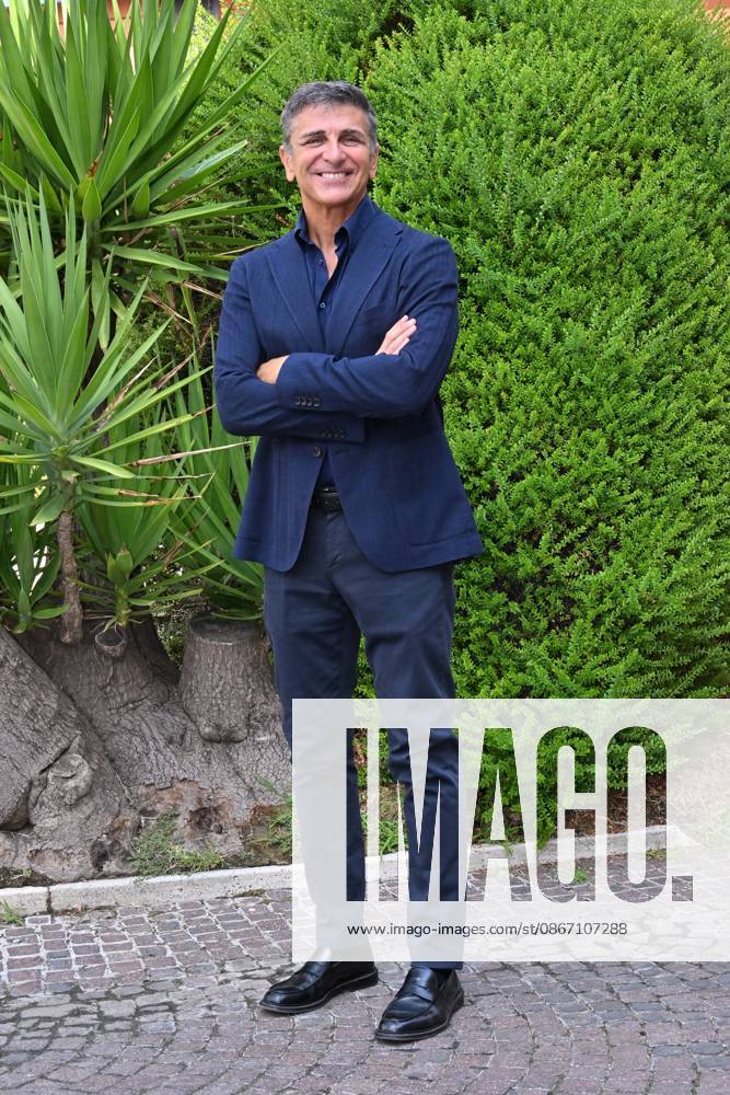 IPA88635597 - Rome: Rai Studios on Via Teulada. Photocall for the show *Il cacciatore di sogni*. Pictured: Stefano Buttafuoco