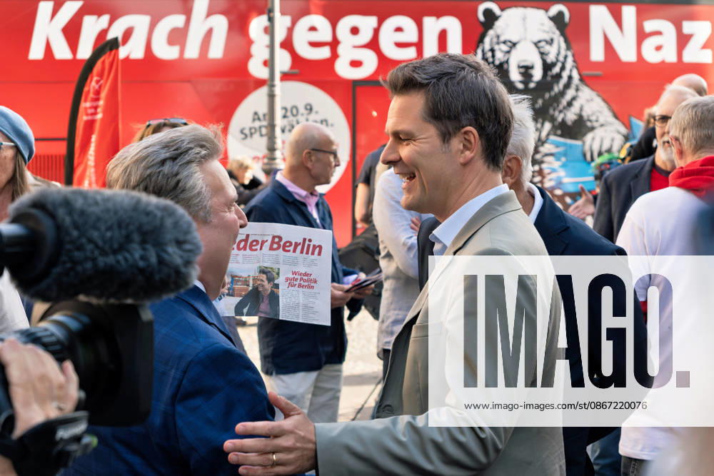 Berlin,18.09.2026, Wahlkampfabschluss der Berliner SPD mit Steffen Krach zur bevorstehenden Wahl zum Abgeordnetenhaus am 20.09.2026 am Stuttgarter Platz Wilmersdorfer Straße