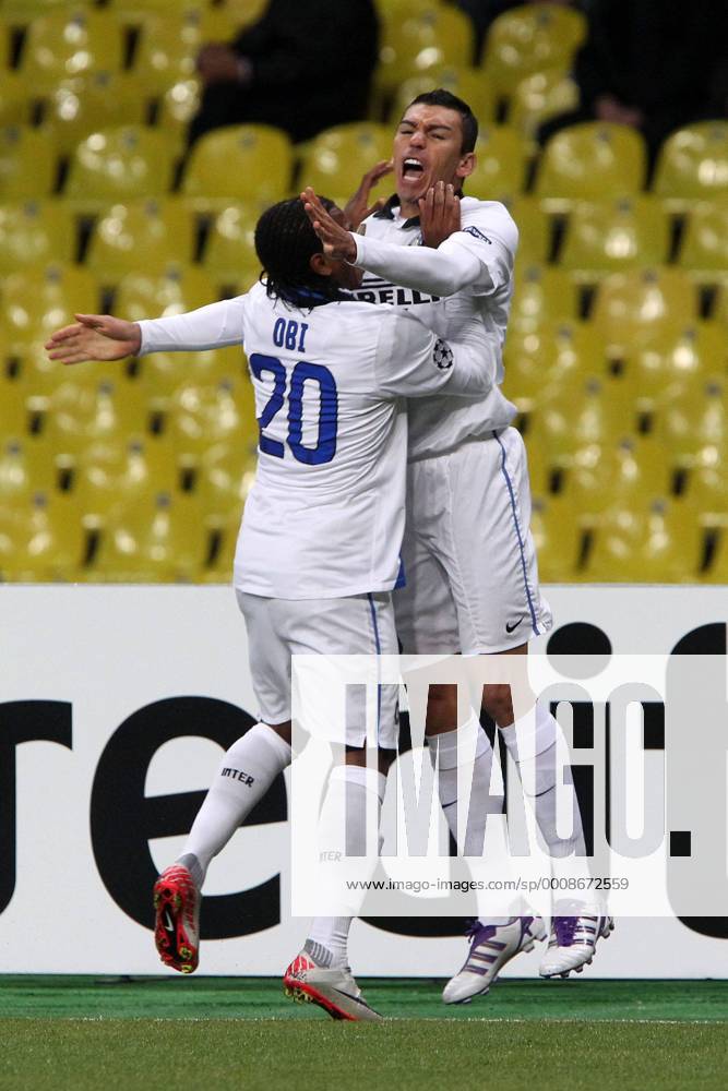 Lucio Inter Celebration UEFA Champions League 2011 2012 CSKA Moscow vs Inter Milan Nuccix