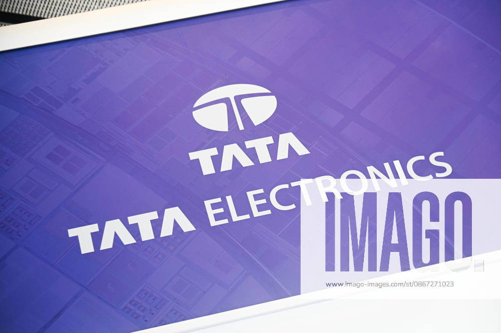A logo of Tata Electronics can be seen at it s kiosk at the Semicon India Expo 2026 in New Delhi, India on September 19, 2026. New Delhi India - ZUMAj168 20260919_zip_j168_008