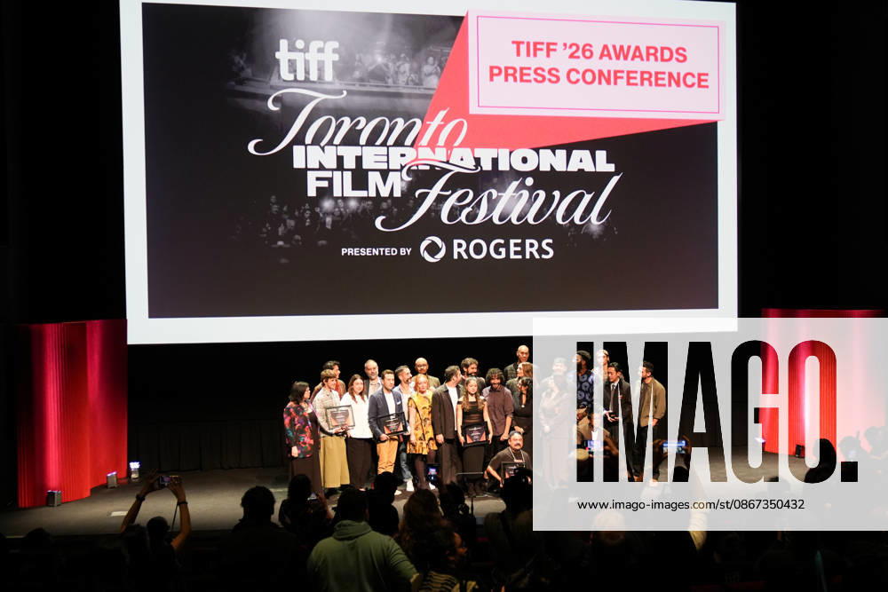 2026 Toronto International Film Festival - Awards Press Conference TORONTO, CANADA - SEPTEMBER 20 : Award winners pose for a group photo at the 2026 Toronto International Film Festival in Toronto, Ontario, Canada on September 20, 2026. Mert Alper Dervis Anadolu Ontario Canada. Editorial use only. Please get in touch for any other usage.