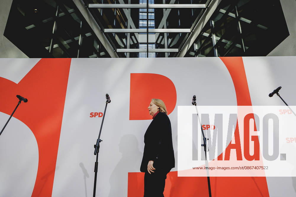 Baerbel Bas (SPD), Bundesministerin fuer Arbeit und Soziales, aufgenommen im Rahmen einer Pressekonferenz als Reaktion auf die Landtagswahl in Mecklenburg-Vorpommern sowie die Berliner Abgeordnetenhauswahl in Berlin, 21.09.2026. Waehrend Die Linke die Wahl in Berlin mit 25,7% vor der CDU gewonnen hat, siegte in Mecklenburg-Vorpommern die AfD mit 38,2% vor der SPD. Erstmals nicht ueber die 5%-Huerde geschafft hat es die CDU in Mecklenburg-Vorpommern. Berlin Deutschland