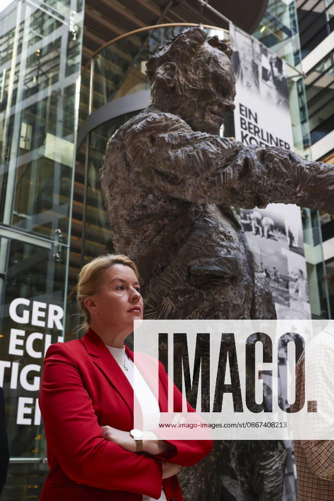 Franziska Giffey bei der Pressekonferenz nach den Landtagswahlen in Berlin und Mecklenburg Vorpommern im Willy Brandt Haus am 21.09.26 SPD-Spitze zur PK nach Landtagswahlen in Berlin