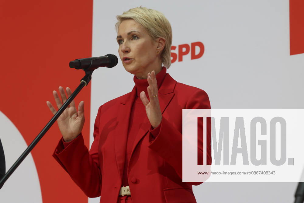 Manuela Schwesig bei der Pressekonferenz nach den Landtagswahlen in Berlin und Mecklenburg Vorpommern im Willy Brandt Haus am 21.09.26 SPD-Spitze zur PK nach Landtagswahlen in Berlin