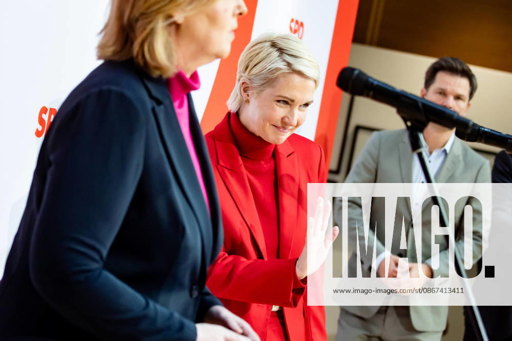 Spitzenkandidatin der SPD in Mecklenburg-Vorpommern Manuela Schwesig bei einer Pressekonferenz im Willy-Brandt-Haus in Berlin am 21. September 2026. Reaktionen auf den Landtagswahlen in Mecklenburg-Vorpommern und Berlin