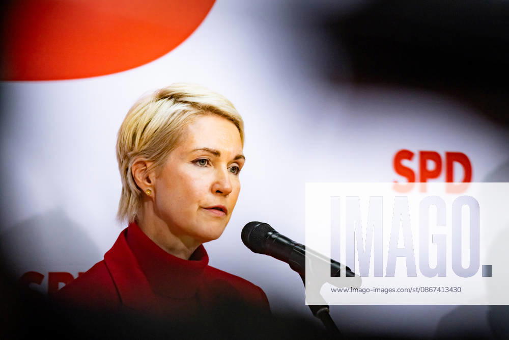 Spitzenkandidatin der SPD in Mecklenburg-Vorpommern Manuela Schwesig bei einer Pressekonferenz im Willy-Brandt-Haus in Berlin am 21. September 2026. Reaktionen auf den Landtagswahlen in Mecklenburg-Vorpommern und Berlin