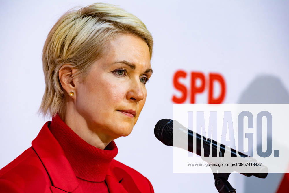 Spitzenkandidatin der SPD in Mecklenburg-Vorpommern Manuela Schwesig bei einer Pressekonferenz im Willy-Brandt-Haus in Berlin am 21. September 2026. Reaktionen auf den Landtagswahlen in Mecklenburg-Vorpommern und Berlin