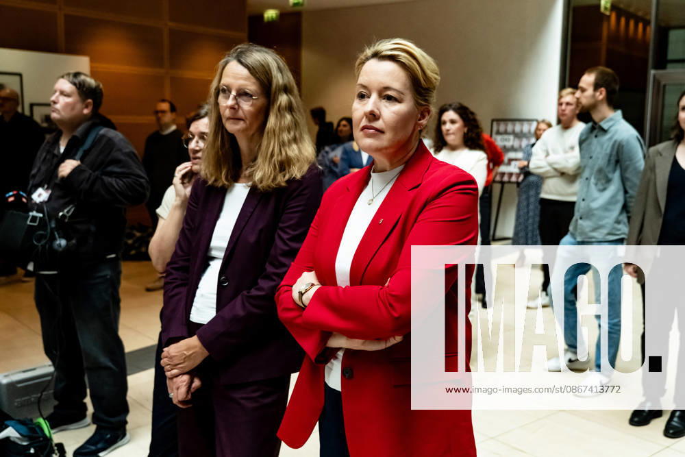 SPD Kandidatin in Berlin Franziska Giffey im Willy-Brandt-Haus in Berlin am 21. September 2026. Reaktionen auf den Landtagswahlen in Mecklenburg-Vorpommern und Berlin
