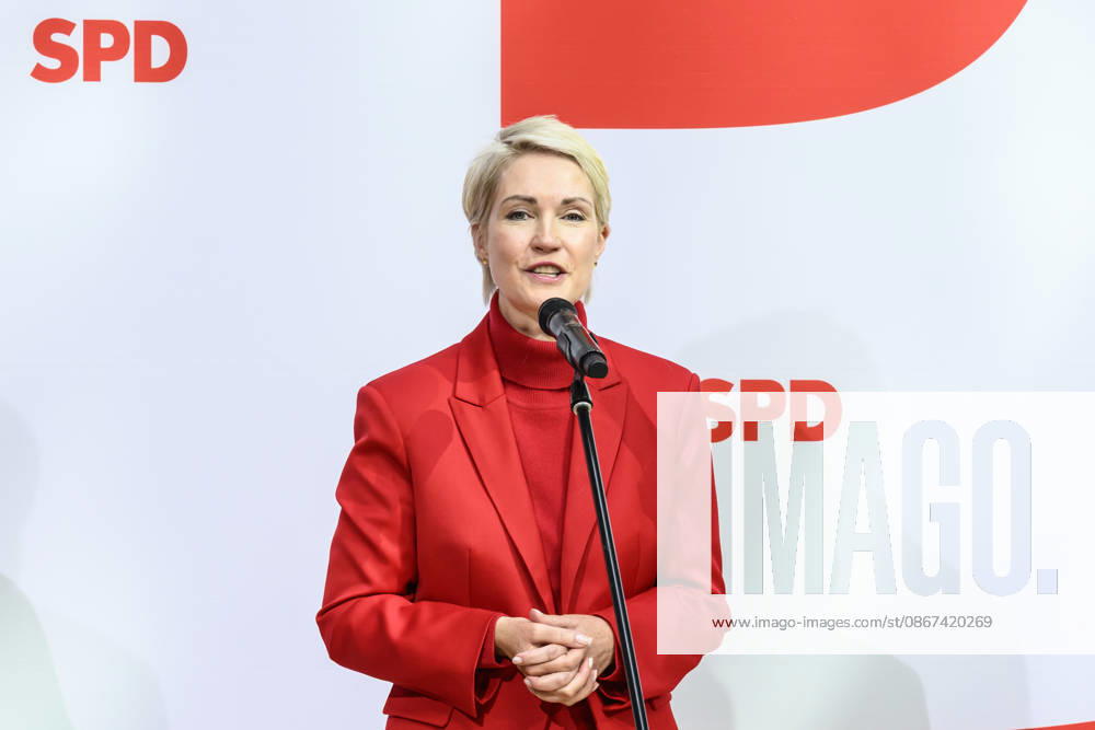 Im Bild v.l.: Manuela Schwesig, GER, Berlin, SPD Pressekonferenz nach den Wahlen in Berlin und Mecklenburg Vorpommern - MV, im Atrium, Willy-Brandt-Haus, Wilhelmstraße 141, 10963 Berlin, 21.09.2026,