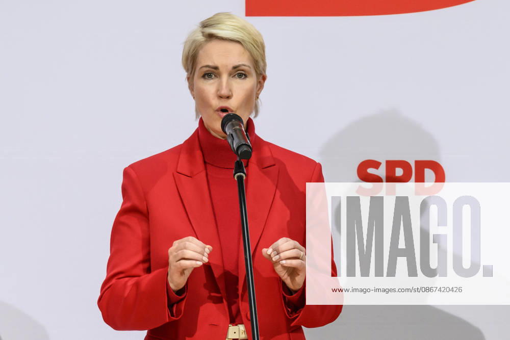 Im Bild v.l.: Manuela Schwesig, GER, Berlin, SPD Pressekonferenz nach den Wahlen in Berlin und Mecklenburg Vorpommern - MV, im Atrium, Willy-Brandt-Haus, Wilhelmstraße 141, 10963 Berlin, 21.09.2026,
