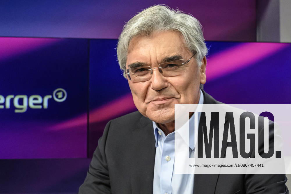 Im Bild v.l.: Joe Kaeser (Siemens Energy), GER, Berlin, Studio, zu Gast bei Maischberger, politische Talkshow, TV, Format, mit Moderatorin Sandra Maischberger, Das Erste, aus Adlershof Am Studio 20, 21.09.2026,