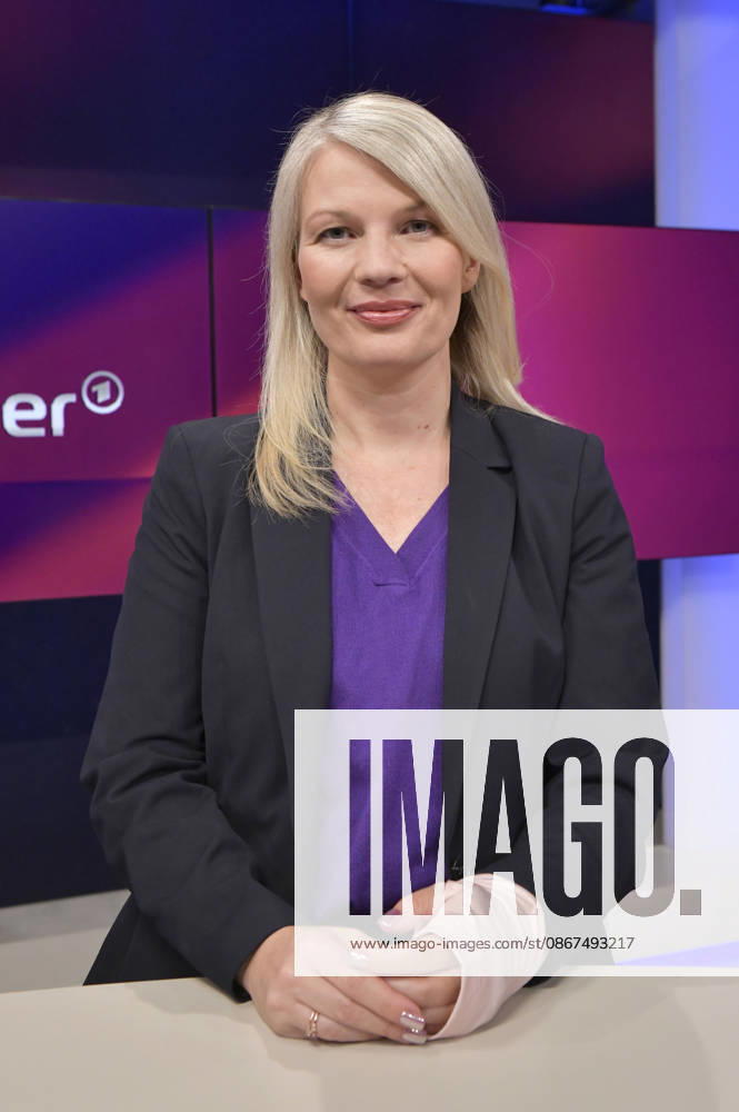 Annett Meiritz in der ARD-Talkshow maischberger im Studio Berlin Adlershof. Berlin