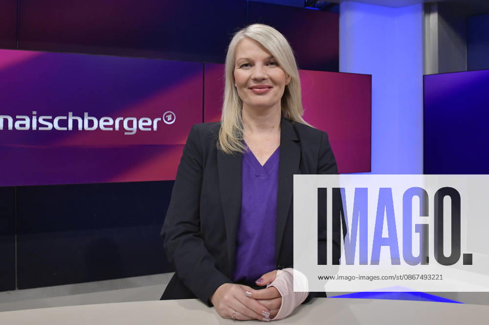 Annett Meiritz in der ARD-Talkshow maischberger im Studio Berlin Adlershof. Berlin