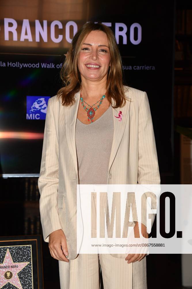 IPA88844326 - Rome, Ministry of Culture: Ceremony to Award the Stella to Franco Nero. Pictured: Lucia Borgonzoni