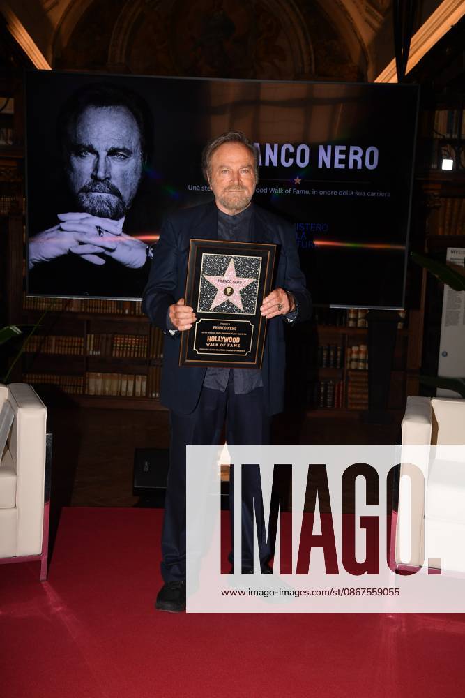 IPA88844560 - Rome, Ministry of Culture: Celebration for Franco Nero’s Stella Award. Pictured: Franco Nero