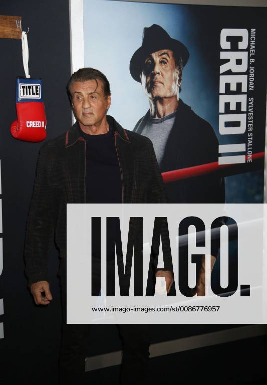 New York City, New York, U.S. - Actor SYLVESTER STALLONE attends the World Premiere of Creed ll held at the AMC Lincoln Square Theater. New York City U.S. - ZUMAk03_ 20181114_zaf_k03_169