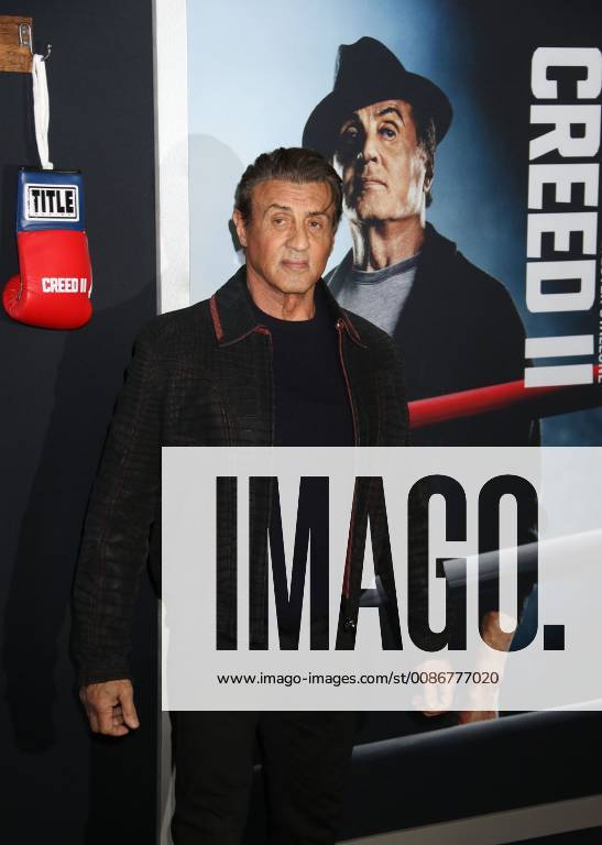 New York City, New York, U.S. - Actor SYLVESTER STALLONE attends the World Premiere of Creed ll held at the AMC Lincoln Square Theater. New York City U.S. - ZUMAk03_ 20181114_zaf_k03_167