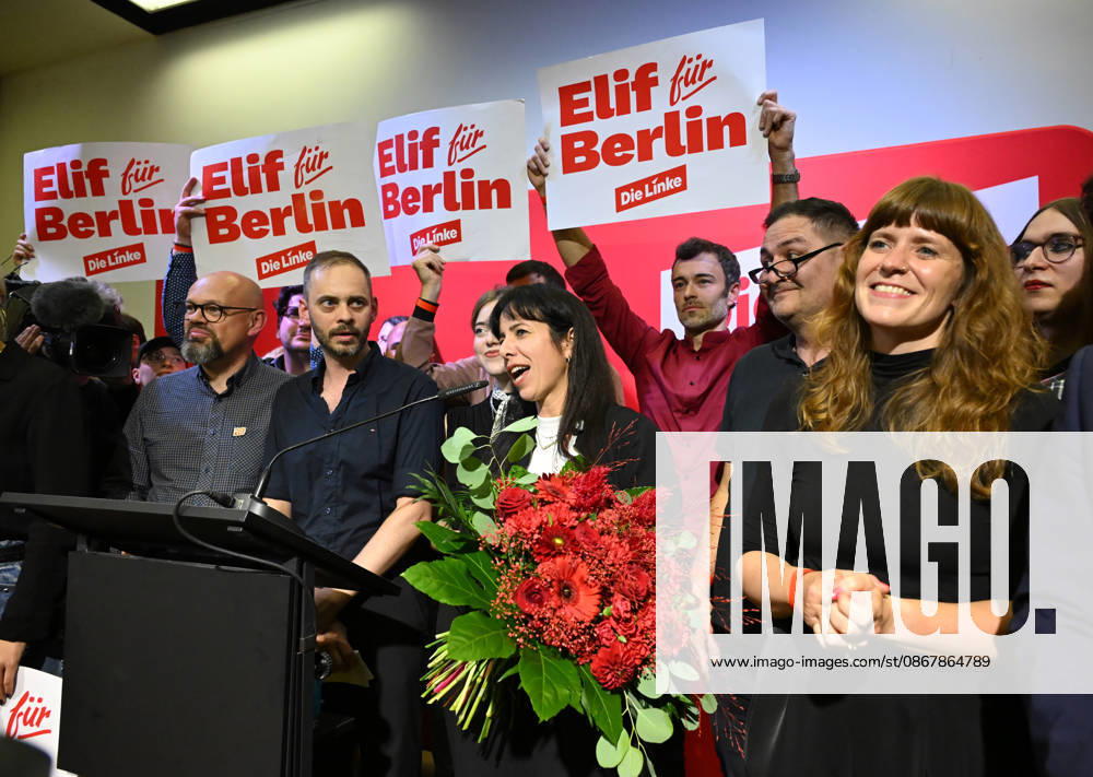 Die Linke Berlin Party Conference in Berlin BERLIN, GERMANY - SEPTEMBER 25: Party members take part in the extraordinary session of the 10th State Party Congress of the Die Linke (The Left Party) to assess the election results in Berlin on September 25, 2026. Mayor candidate Elif Eralp also took part in the conference. Volodymyr Sindieiev Anadolu Berlin Germany. Editorial use only. Please get in touch for any other usage.