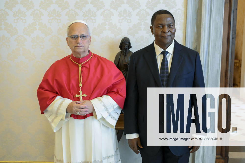 ITALY - PRIVAT AUDIENCE - VATICAN-2026 10 1 Italy, Rome, Vatican, 2026 10 1 Pope Leo XIV receives His Excellency Mr. Faustin Archange Touadera, President of the Central African Republic, in a private audience in The Vatican . - NO BOOKS
