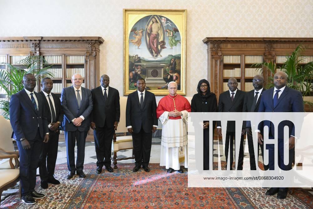 ITALY - PRIVAT AUDIENCE - VATICAN-2026 10 1 Italy, Rome, Vatican, 2026 10 1 Pope Leo XIV receives His Excellency Mr. Faustin Archange Touadera, President of the Central African Republic, in a private audience in The Vatican . - NO BOOKS