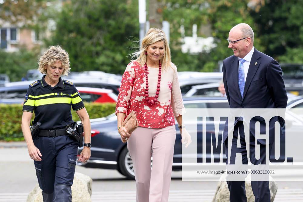 Apeldoorn, The Netherlands, 2026-10-01 14:03:48 APELDOORN, 01-10-2026, Police Academy. Queen Maxima visits the Police Academy in Apeldoorn in the context of financially sound employership. With over 67,000 employees, the National Police is one of the largest employers in the Netherlands and a member of the Foundation for Financially Healthy Netherlands (SFGN). Queen Maxima is honorary chair of this foundation. PHOTO: NLBeeld Patrick van Emst Credit: NL Beeld Patrick van Emst