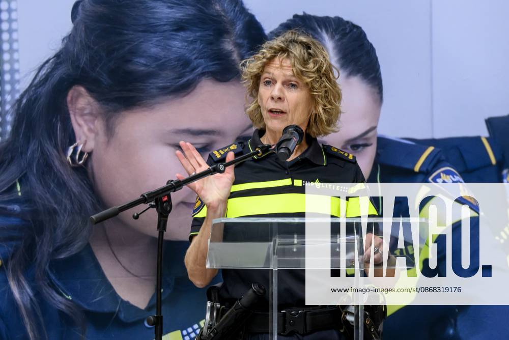 Apeldoorn, The Netherlands, 2026-10-01 14:08:10 APELDOORN, 01-10-2026, Police Academy Queen Maxima visits the Police Academy in Apeldoorn in the context of financially sound employership. With over 67,000 employees, the National Police is one of the largest employers in the Netherlands and a member of the Foundation for Financially Healthy Netherlands (SFGN). Queen Maxima is honorary chair of this foundation. PHOTO: NLBeeld Patrick van Emst In the photo: Janny Knol, Chief of Police of the Netherlands Credit: NL Beeld Patrick van Emst