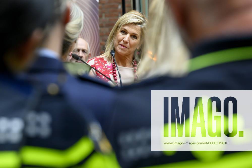 Apeldoorn, The Netherlands, 2026-10-01 14:16:56 APELDOORN, 01-10-2026, Police Academy. Queen Maxima visits the Police Academy in Apeldoorn in the context of financially sound employership. With over 67,000 employees, the National Police is one of the largest employers in the Netherlands and a member of the Foundation for Financially Healthy Netherlands (SFGN). Queen Maxima is honorary chair of this foundation. PHOTO: NLBeeld Patrick van Emst Credit: NL Beeld Patrick van Emst