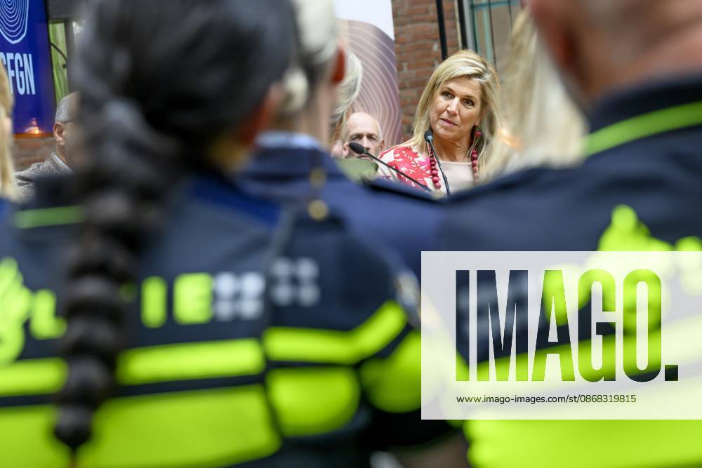 Apeldoorn, The Netherlands, 2026-10-01 14:16:59 APELDOORN, 01-10-2026, Police Academy. Queen Maxima visits the Police Academy in Apeldoorn in the context of financially sound employership. With over 67,000 employees, the National Police is one of the largest employers in the Netherlands and a member of the Foundation for Financially Healthy Netherlands (SFGN). Queen Maxima is honorary chair of this foundation. PHOTO: NLBeeld Patrick van Emst Credit: NL Beeld Patrick van Emst