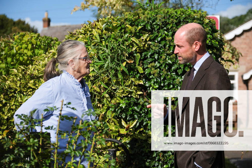 Britain s Prince William visits flood-affected communities in Skenfrith Britain s Prince William, Prince of Wales, meets a local resident, Jacqueline Brown, to hear about the impact of flooding on her community, during a visit focused on flood risk and climate resilience, in Skenfrith, Wales, Britain, October 1, 2026. REUTERS Mathieu, Credit:Mathieu Willcocks PA ROTA - B68 Avalon UNITED KINGDOM, SKENFRITH
