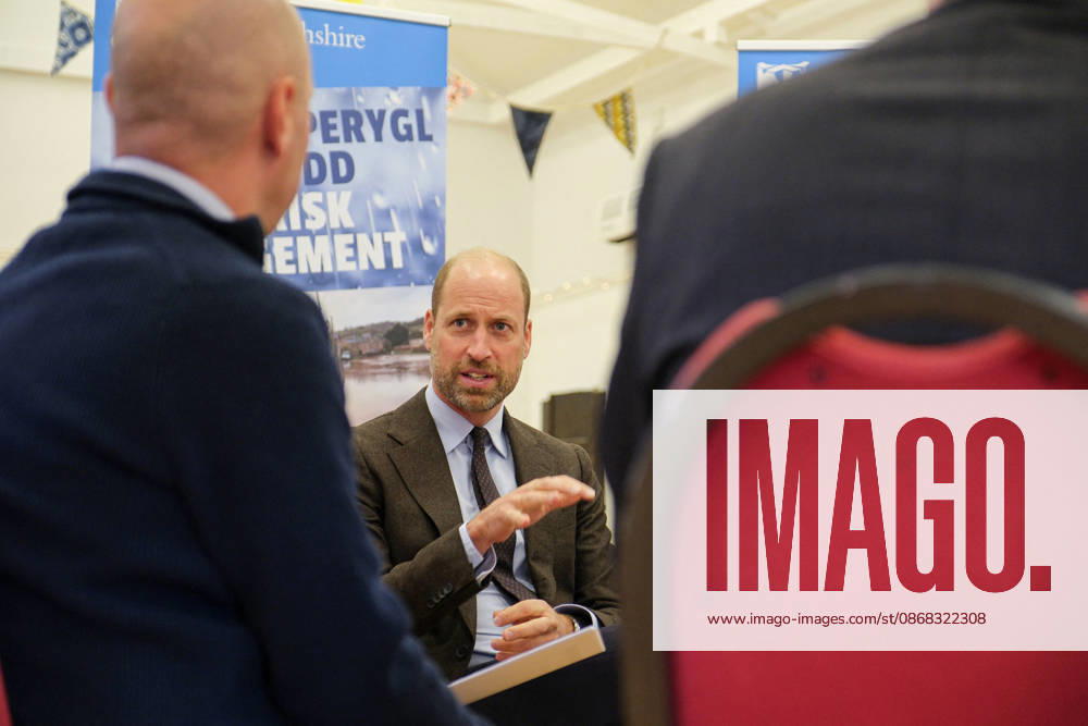Britain s Prince William visits flood-affected communities in Skenfrith Britain s Prince William, Prince of Wales, attends a meeting with representatives from Natural Resources Wales, the Welsh Government and Monmouthshire County Council following the publication of a formal inquiry into recent storms, during a visit focused on flood risk and climate resilience, in Skenfrith, Wales, Britain, October 1, 2026. REUTERS Mathieu, Credit:Mathieu Willcocks PA ROTA - B68 Avalon UNITED KINGDOM, SKENFRITH