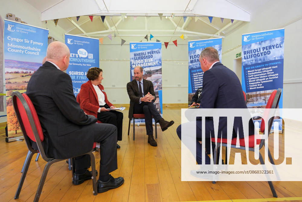 Britain s Prince William visits flood-affected communities in Skenfrith Britain s Prince William, Prince of Wales, attends a meeting with representatives from Natural Resources Wales, the Welsh Government and Monmouthshire County Council following the publication of a formal inquiry into recent storms, during a visit focused on flood risk and climate resilience, in Skenfrith, Wales, Britain, October 1, 2026. REUTERS Mathieu, Credit:Mathieu Willcocks PA ROTA - B68 Avalon UNITED KINGDOM, SKENFRITH