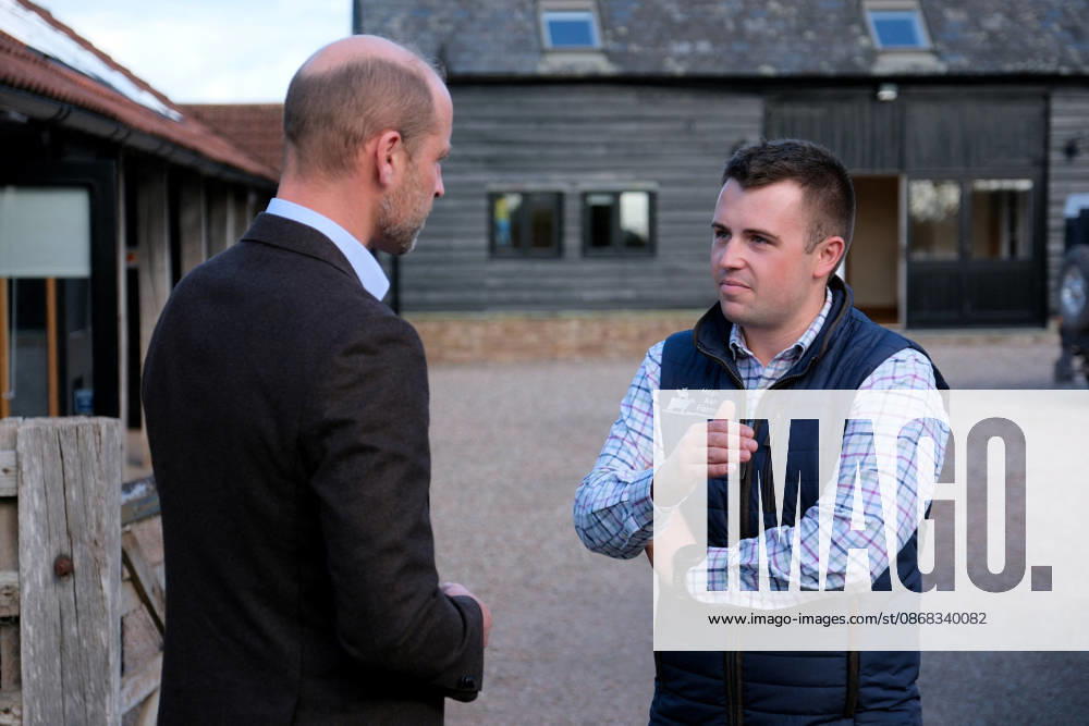 Britain s Prince William on a visit examining the role of regenerative farming in climate resilience, in Hereford Britain s Prince William meets Harry Davies, the incoming tenant of the Duchy of Cornwall s first regenerative Farm Business Tenancy, during a visit to examine the role of regenerative farming in climate resilience in Hereford, Britain, October 1, 2026., Credit:Mathieu Willcocks PA ROTA - B68 Avalon UNITED KINGDOM, Hereford