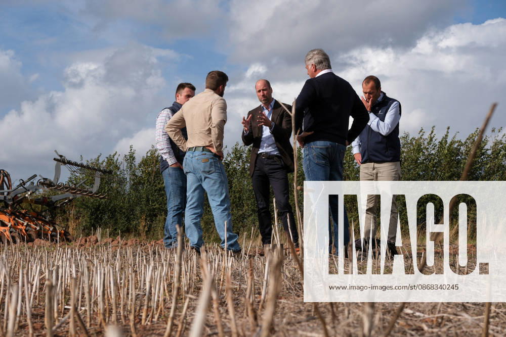 Britain s Prince William on a visit examining the role of regenerative farming in climate resilience, in Hereford Britain s Prince William speaks with Regenified s Josh Fontenot and John Gregson, next to Harry Davies, the incoming tenant of the Duchy of Cornwall s first regenerative Farm Business Tenancy, during a visit to examine the role of regenerative farming in climate resilience in Hereford, Britain, October 1, 2026., Credit:Mathieu Willcocks PA ROTA - B68 Avalon UNITED KINGDOM, Hereford