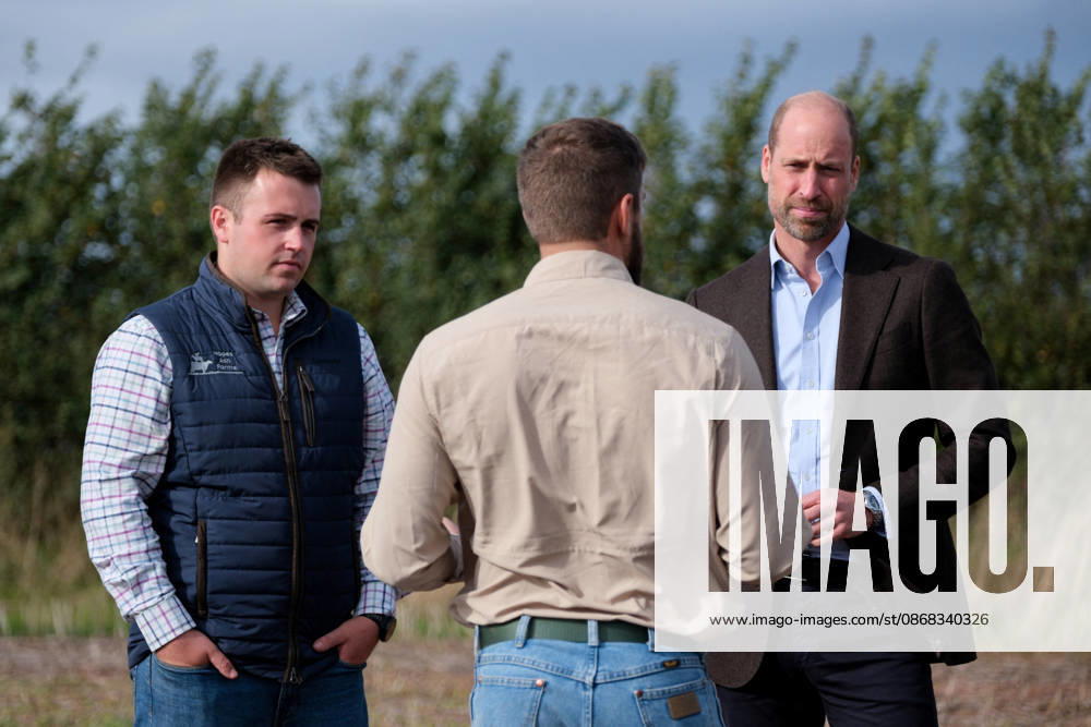 Britain s Prince William on a visit examining the role of regenerative farming in climate resilience, in Hereford Britain s Prince William speaks with Regenified s Josh Fontenot next to Harry Davies, the incoming tenant of the Duchy of Cornwall s first regenerative Farm Business Tenancy, during a visit to examine the role of regenerative farming in climate resilience in Hereford, Britain, October 1, 2026., Credit:Mathieu Willcocks PA ROTA - B68 Avalon UNITED KINGDOM, Hereford