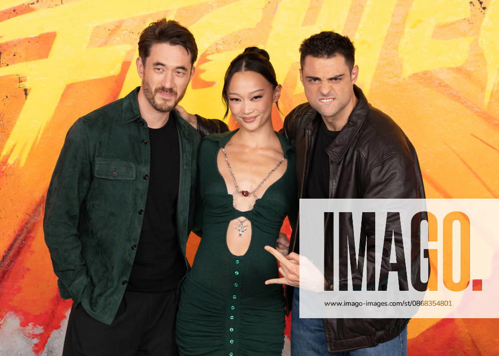Andrew Koji, Callina Liang and Noah Centineo attends Street Fighter Photocall at Leake Street, Waterloo in London, England. UK. Thursday 1st October 2026.