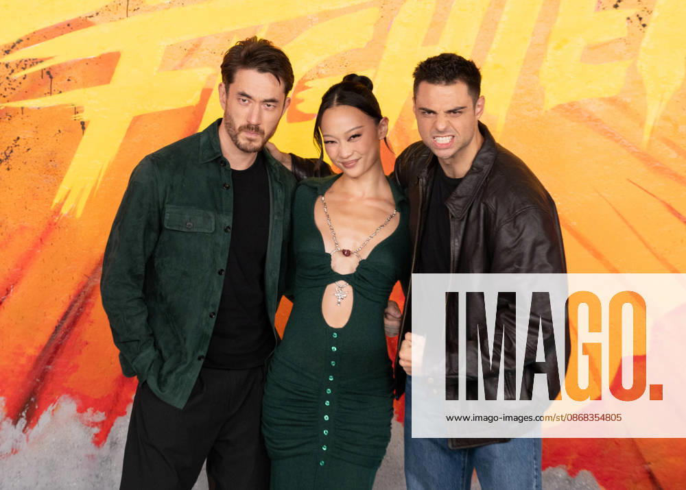 Andrew Koji, Callina Liang and Noah Centineo attends Street Fighter Photocall at Leake Street, Waterloo in London, England. UK. Thursday 1st October 2026.